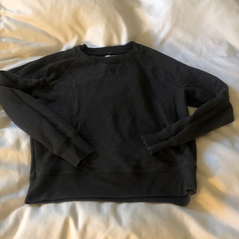 Madewell cotton dark gray sweatshirt